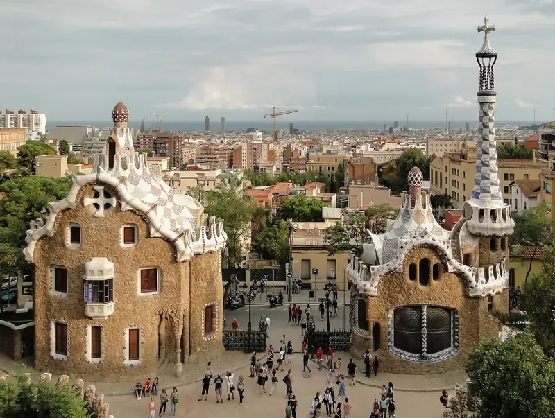 The entrance to Park Güell