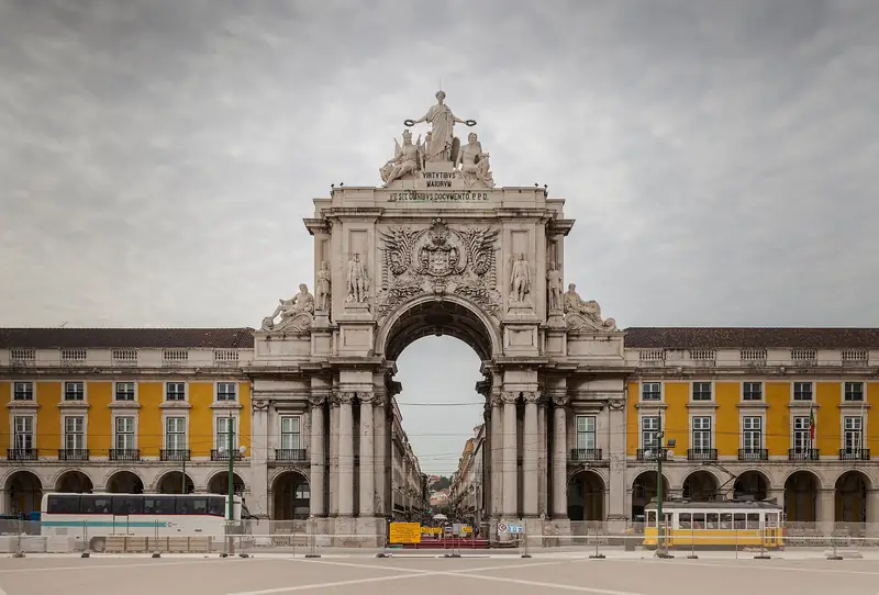 The Rua Augusta Arch on Praça do Comércio