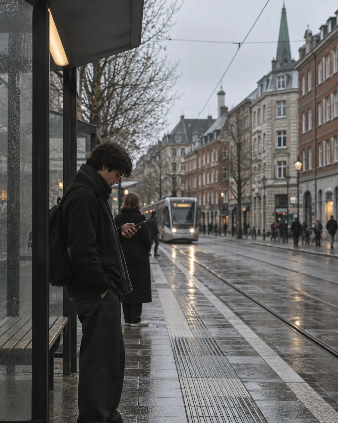 Traveller using mobile data in Germany with a Snoozim eSIM
